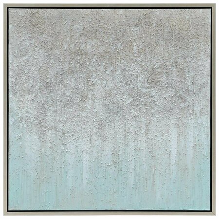 SOLID STORAGE SUPPLIES Sliver Field Textured Metallic Hand Painted Wall Art by Martin Edwards SO2957062